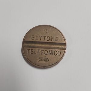 Vintage Gettone Telefonico Italy Pay Phone Token #7303